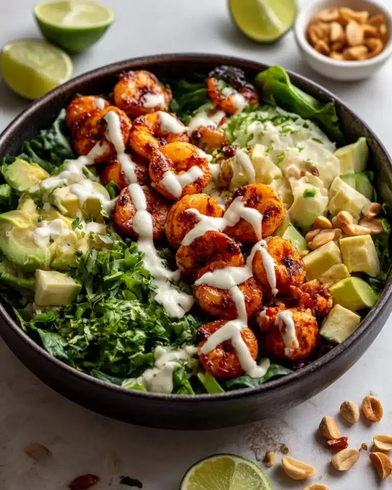 Shrimp and Avocado Salad with Miso Dressing Recipe
