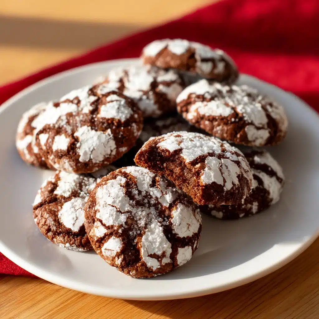 Chocolate Mint Snowtop Cookies Recipe