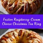 Christmas Tea Ring with Raspberry Cream Cheese Filling Recipe