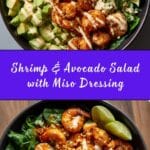 Shrimp and Avocado Salad with Miso Dressing Recipe