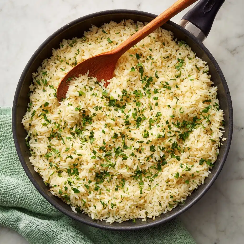 Herby Garlic Rice Recipe