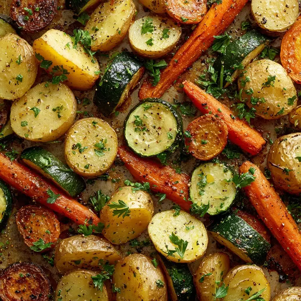 Roasted Potatoes, Carrots, and Zucchini Recipe - Recipe Image