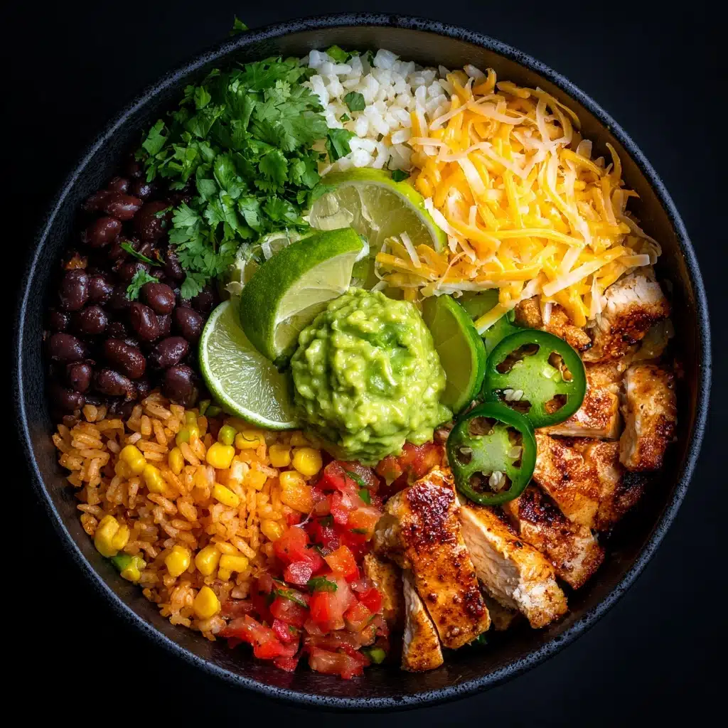 One Pan Chicken Burrito Bowl Recipe - Recipe Image