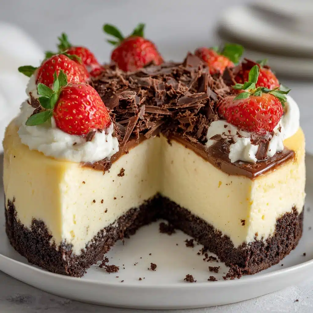 Vanilla Cheesecake with Chocolate Crust Recipe