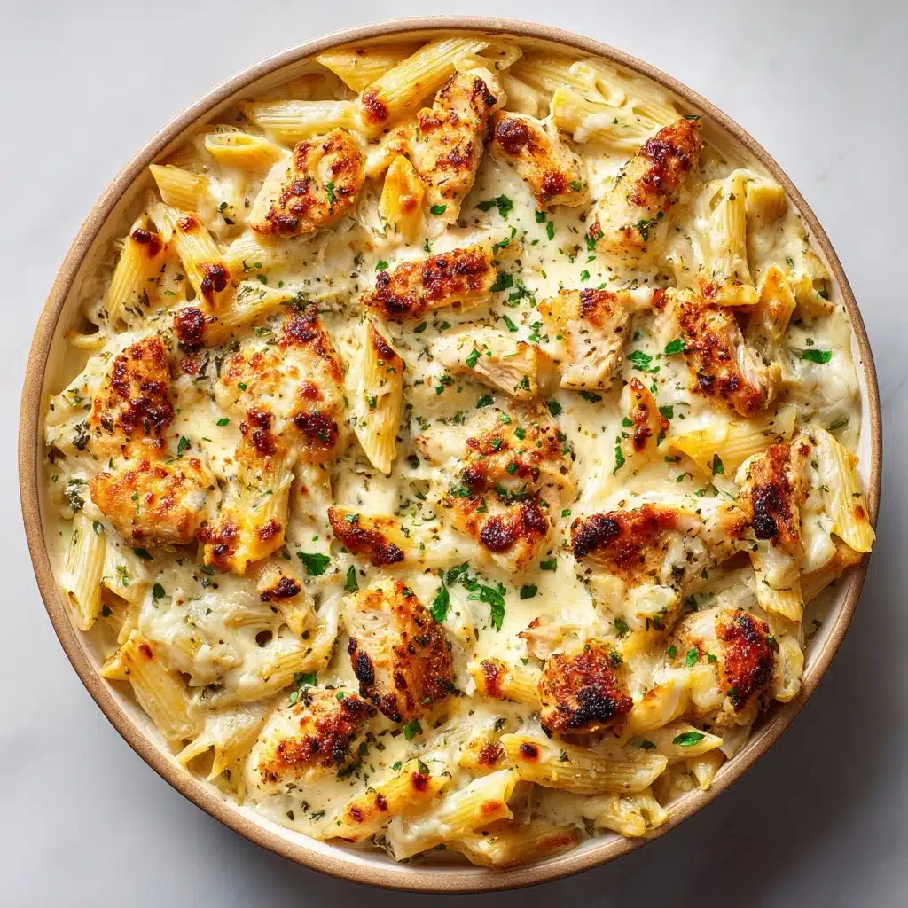 Garlic Parmesan Chicken Pasta Bake Recipe - Recipe Image