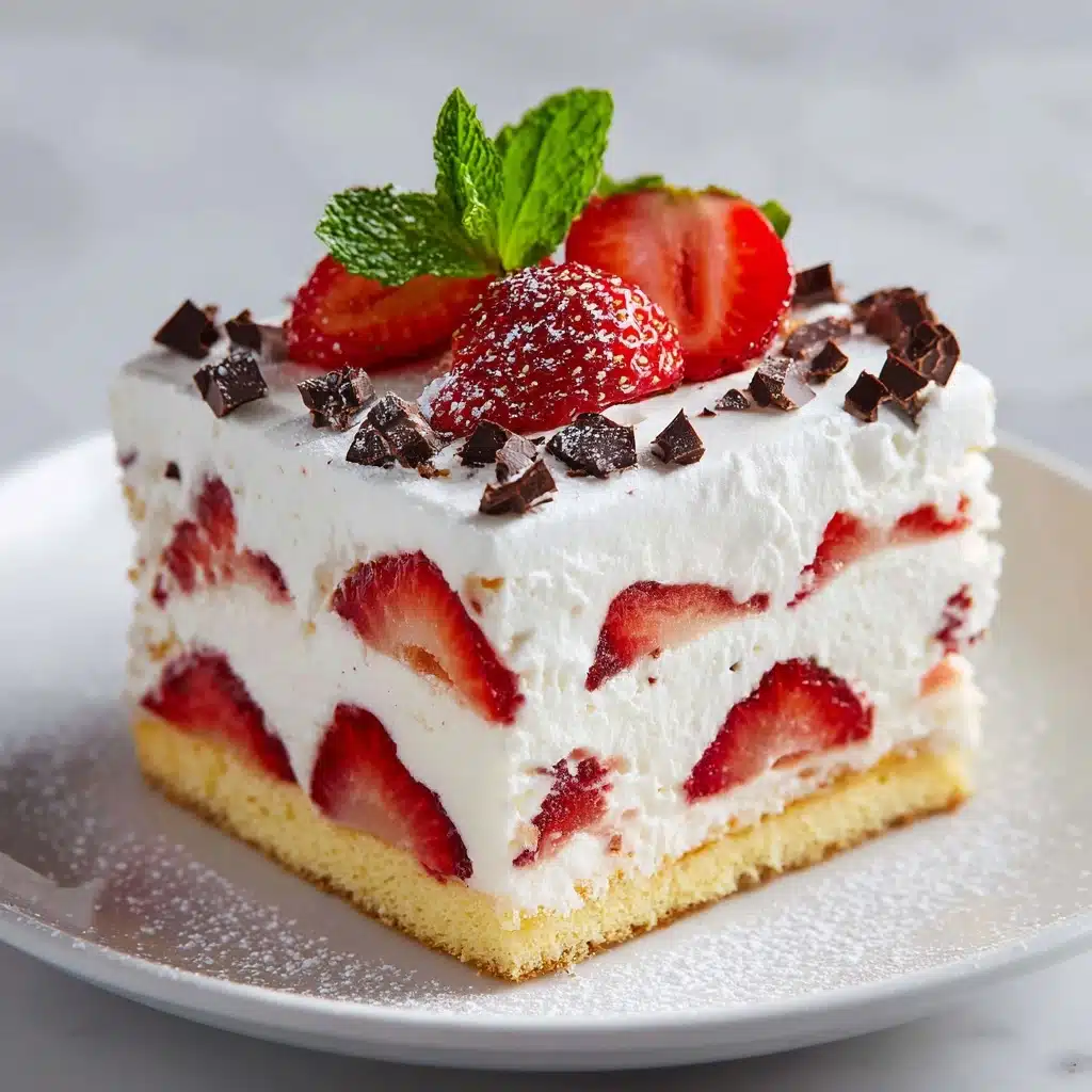 White Chocolate-Strawberry Tiramisu Recipe - Recipe Image