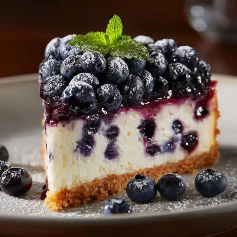 White Chocolate Blueberry Cheesecake Recipe
