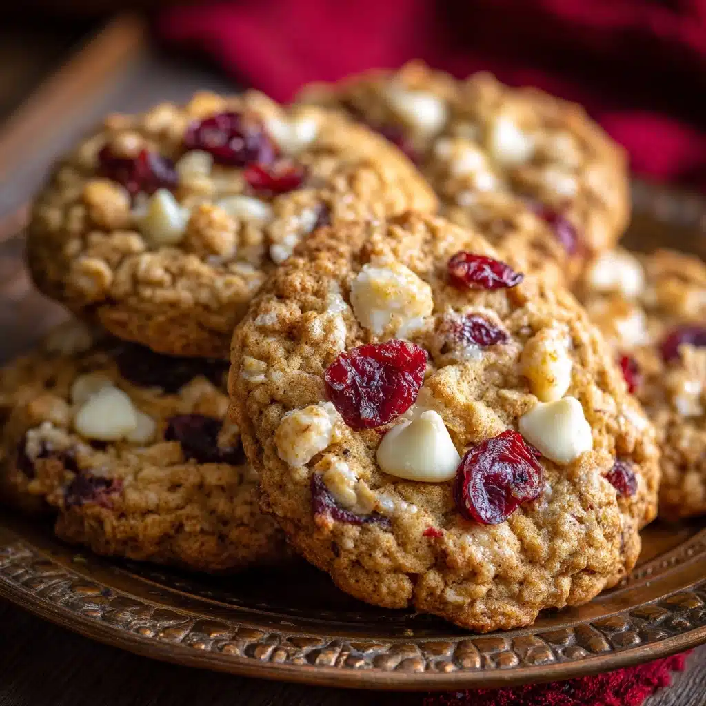 White Chocolate Cranberry Oatmeal Cookies Recipe