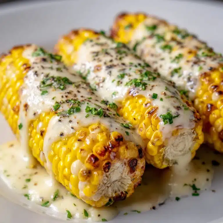 Cheesy Garlic Butter Corn on the Cob Recipe
