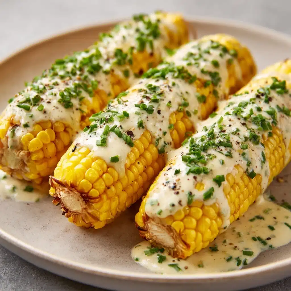 Cheesy Garlic Butter Corn on the Cob Recipe - Recipe Image