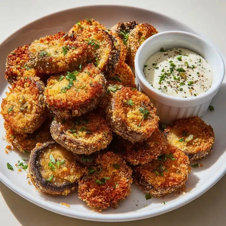 Crispy Fried Mushrooms with Cool Ranch Dip Recipe