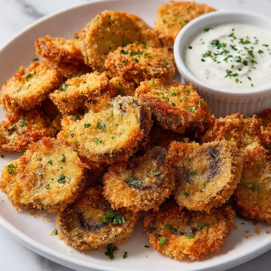 Crispy Fried Mushrooms with Cool Ranch Dip Recipe - Recipe Image