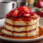 Strawberry Vanilla Pancakes Recipe