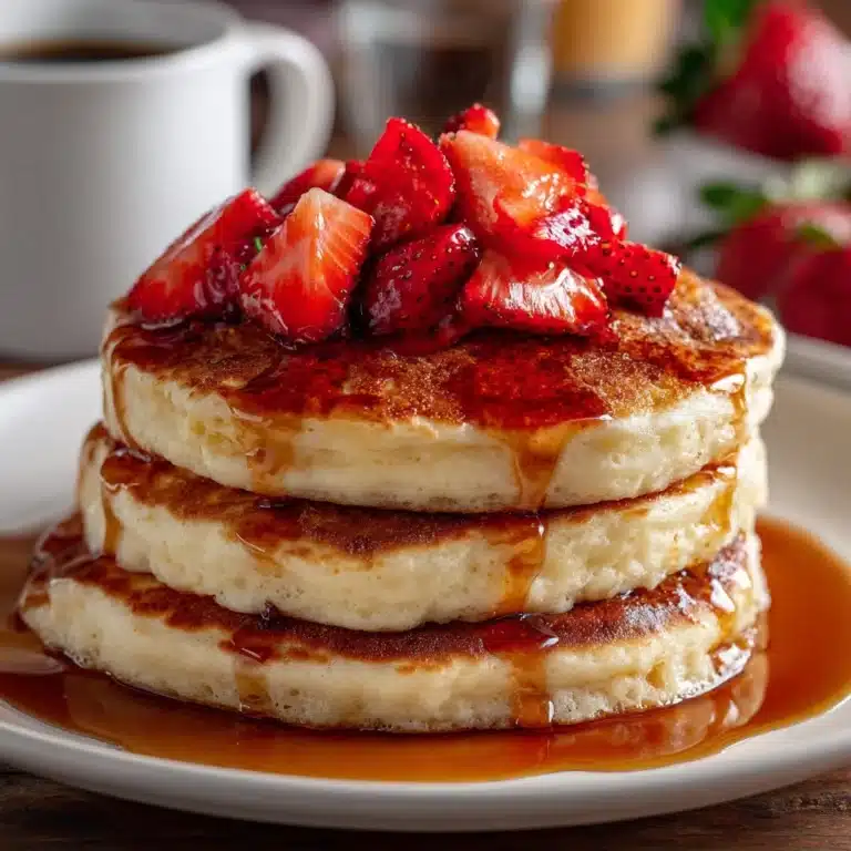 Strawberry Vanilla Pancakes Recipe