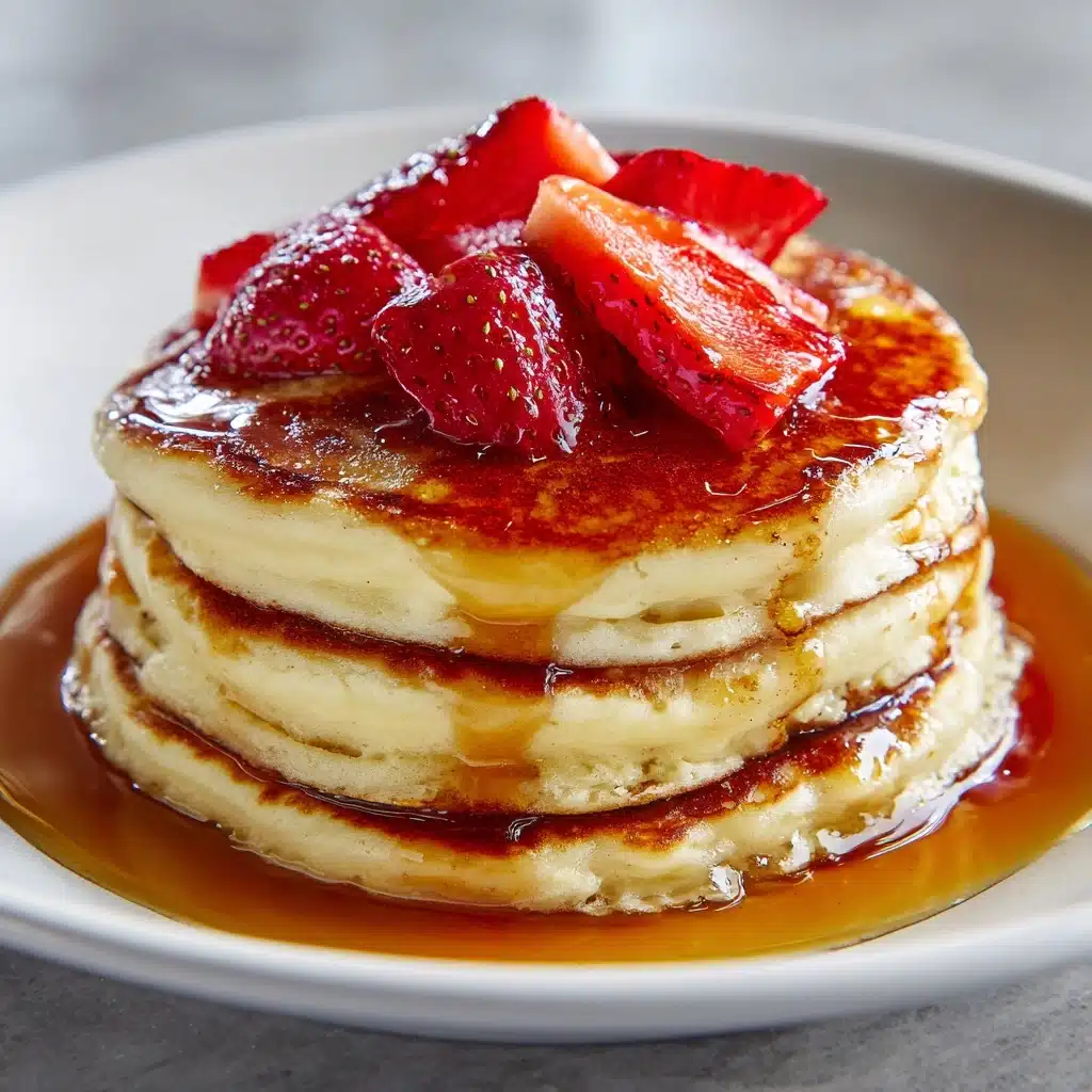 Strawberry Vanilla Pancakes Recipe - Recipe Image