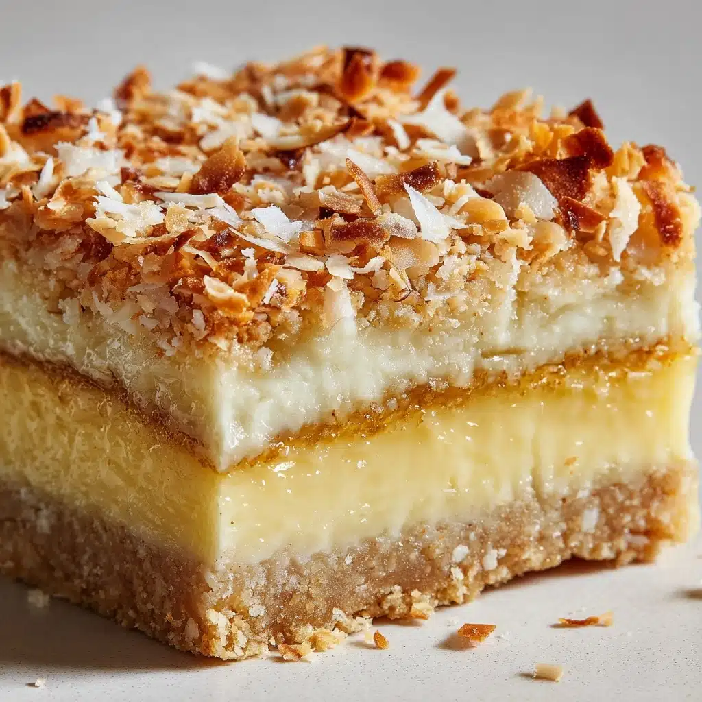 Buttery Coconut Bars Recipe