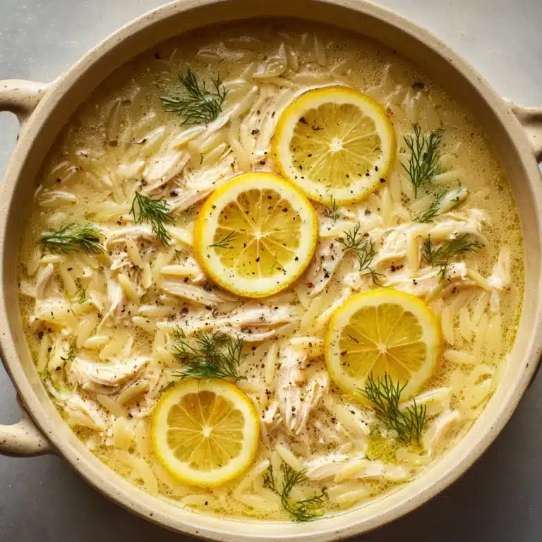 Avgolemono (Greek Egg and Lemon Soup) Recipe