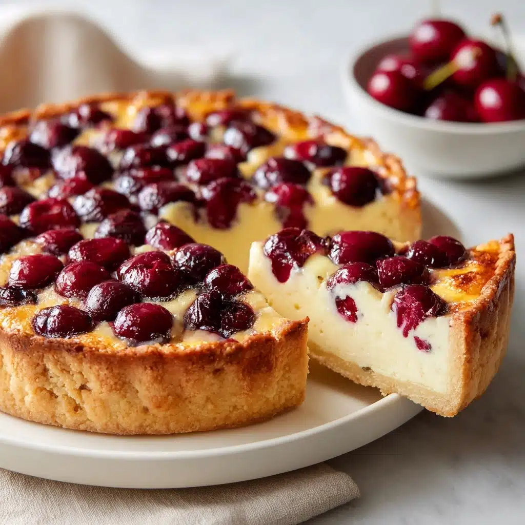 German Cherry Cake – Cherry Custard Pie Recipe - Recipe Image