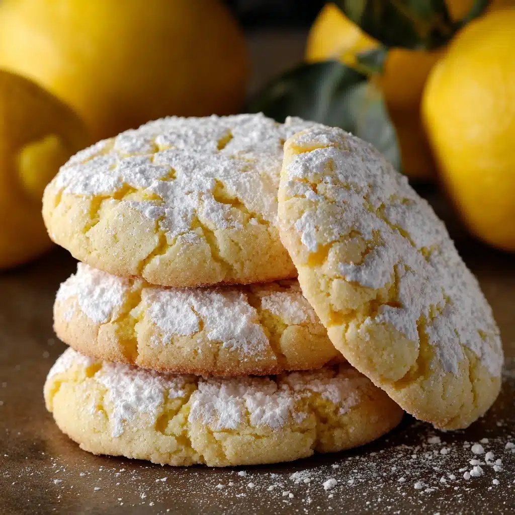 Lemon Gooey Butter Cookies Recipe - Recipe Image