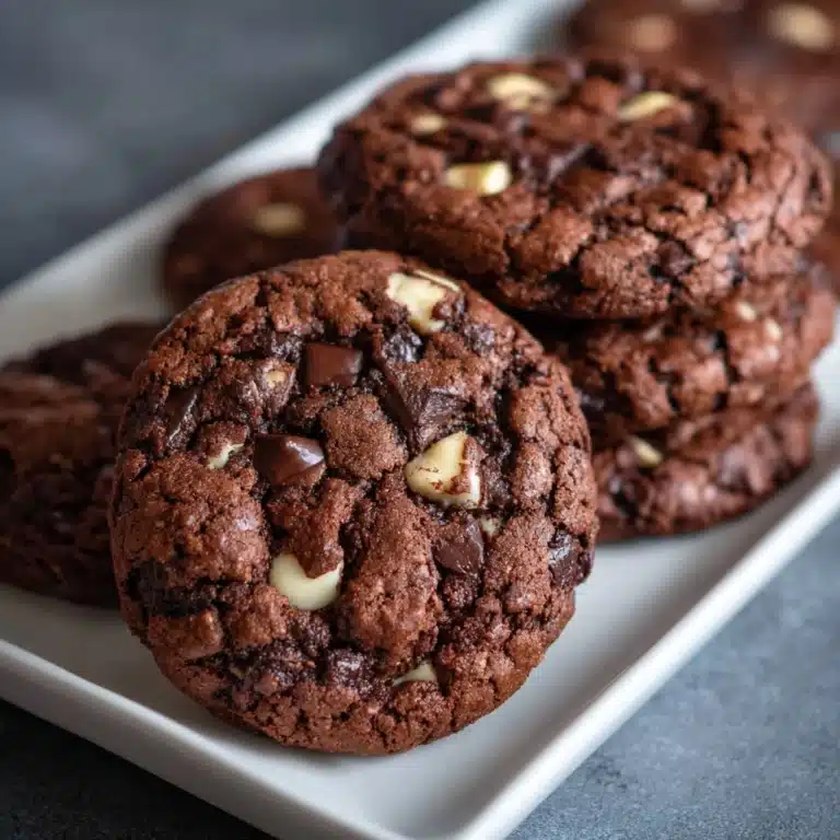 Flourless Triple Chocolate Cookies Recipe