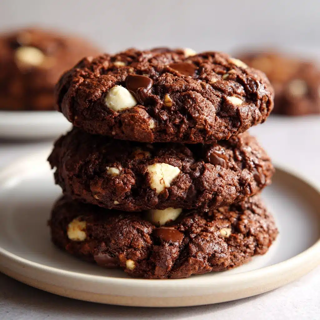 Flourless Triple Chocolate Cookies Recipe - Recipe Image