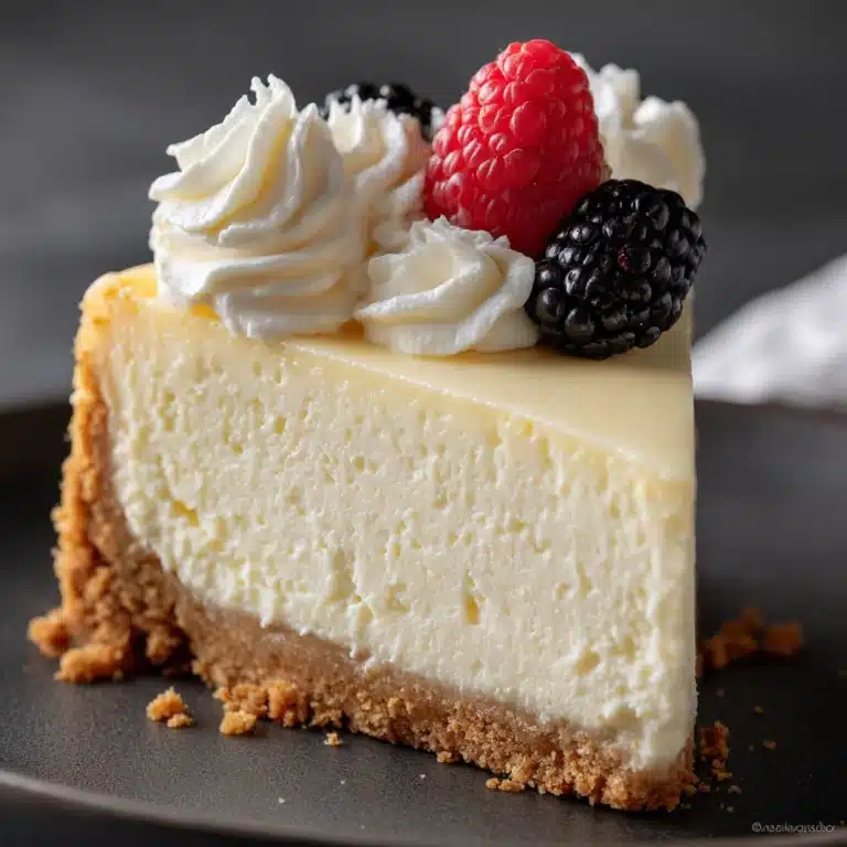 Creamy Baked Cheesecake Recipe