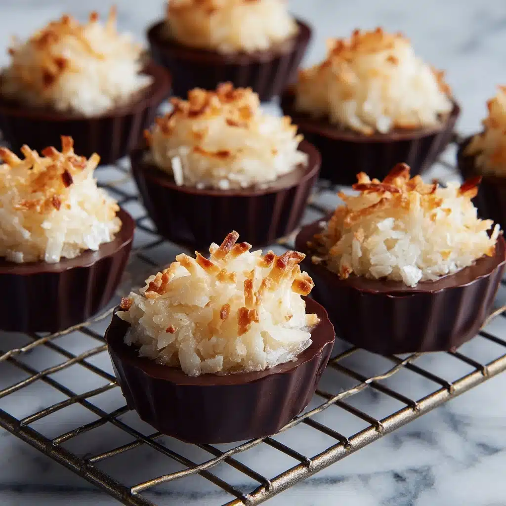 Coconut Macaroons Dipped in Chocolate Recipe