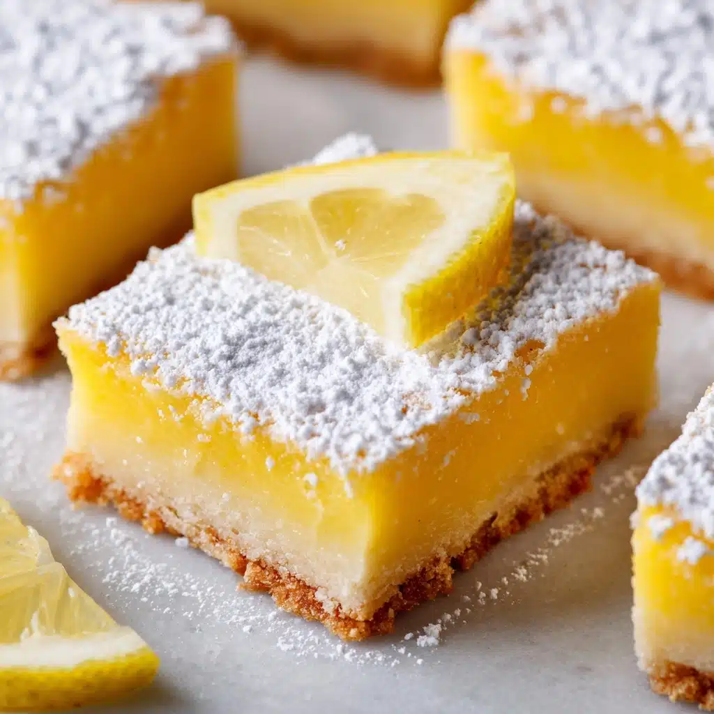 Lemon Bars with Powdered Sugar Recipe - Recipe Image