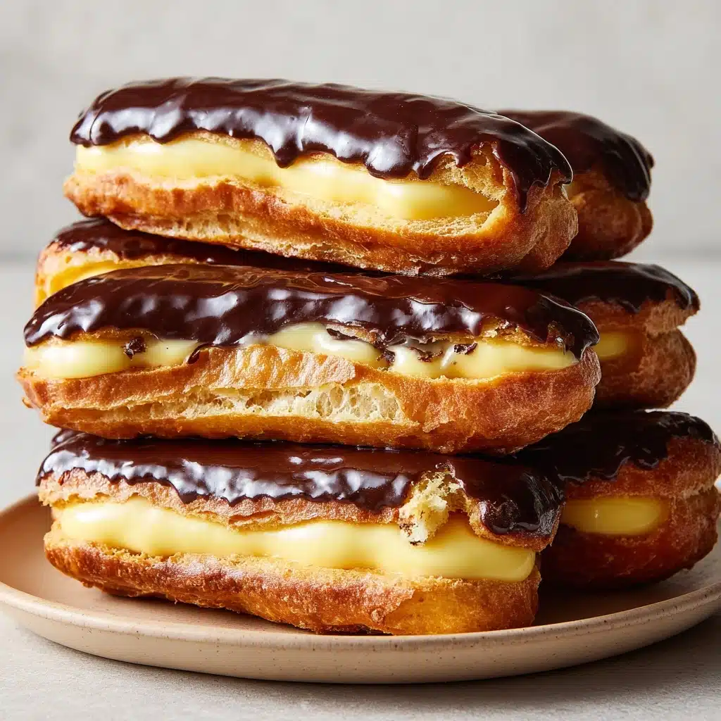 Chocolate Éclairs with Vanilla Filling Recipe - Recipe Image