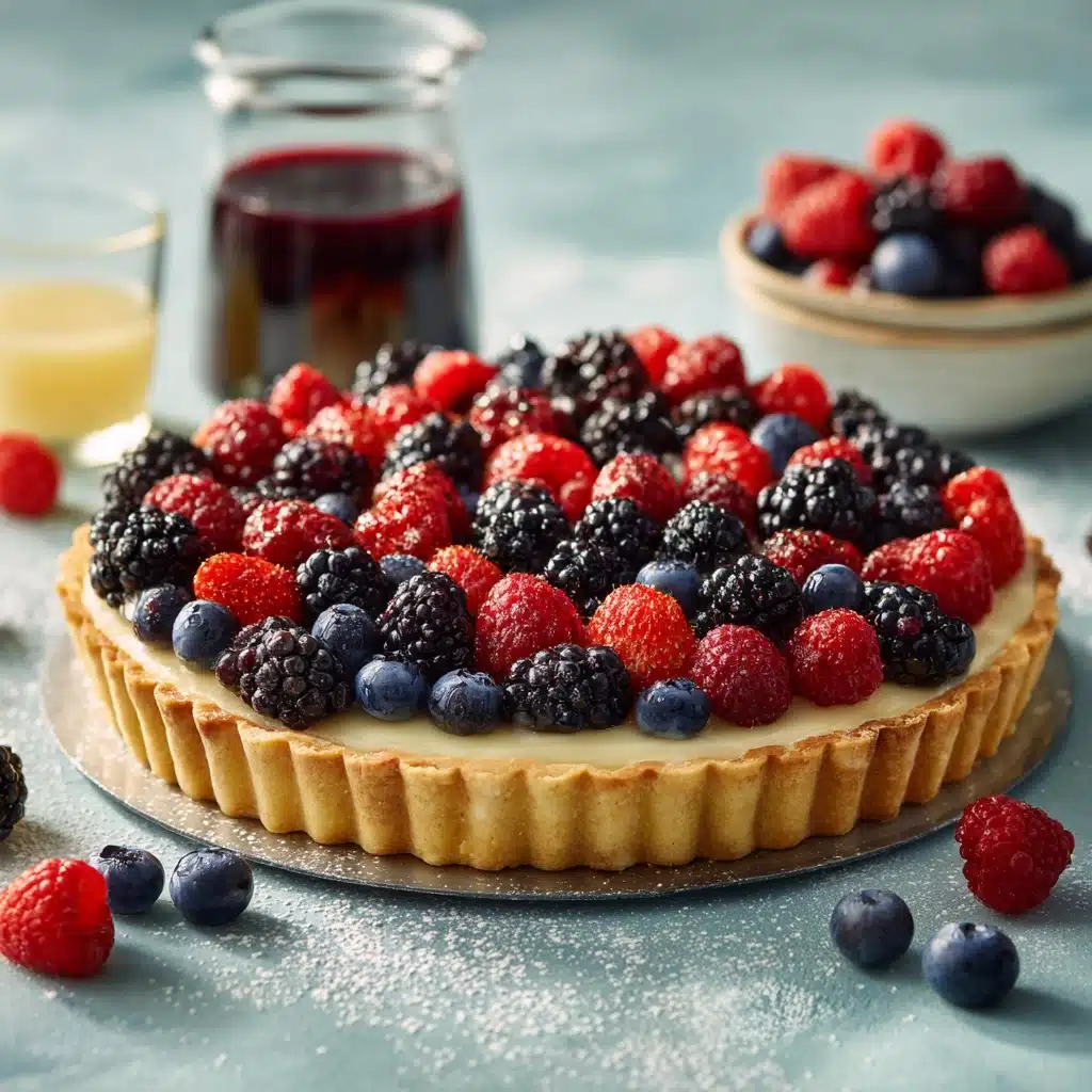 Mixed Berry Tart with Custard Filling Recipe