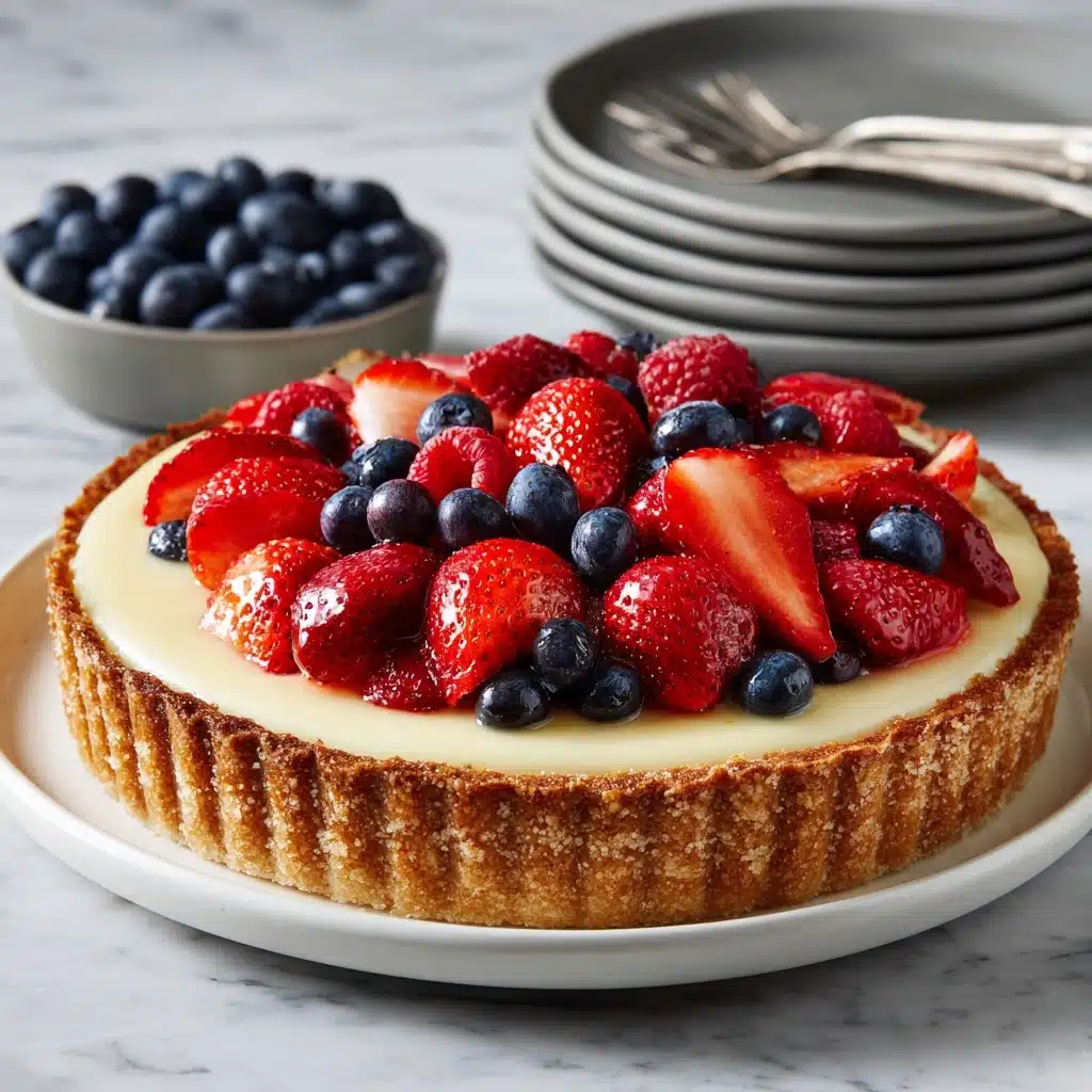 Mixed Berry Tart with Custard Filling Recipe - Recipe Image