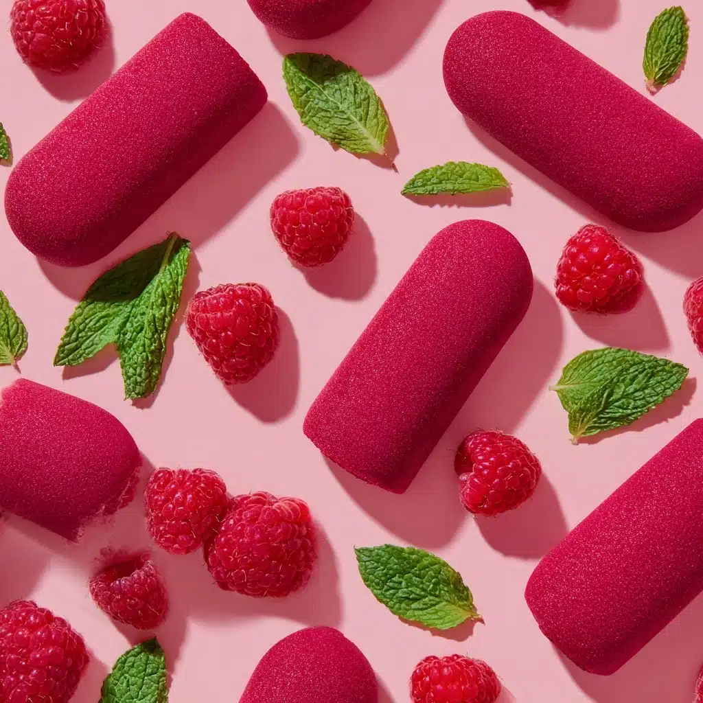 Raspberry Sorbet with Fresh Mint Recipe - Recipe Image