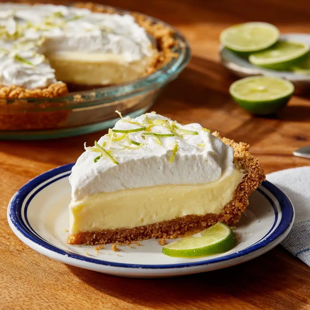 Key Lime Pie with Whipped Cream Recipe - Recipe Image