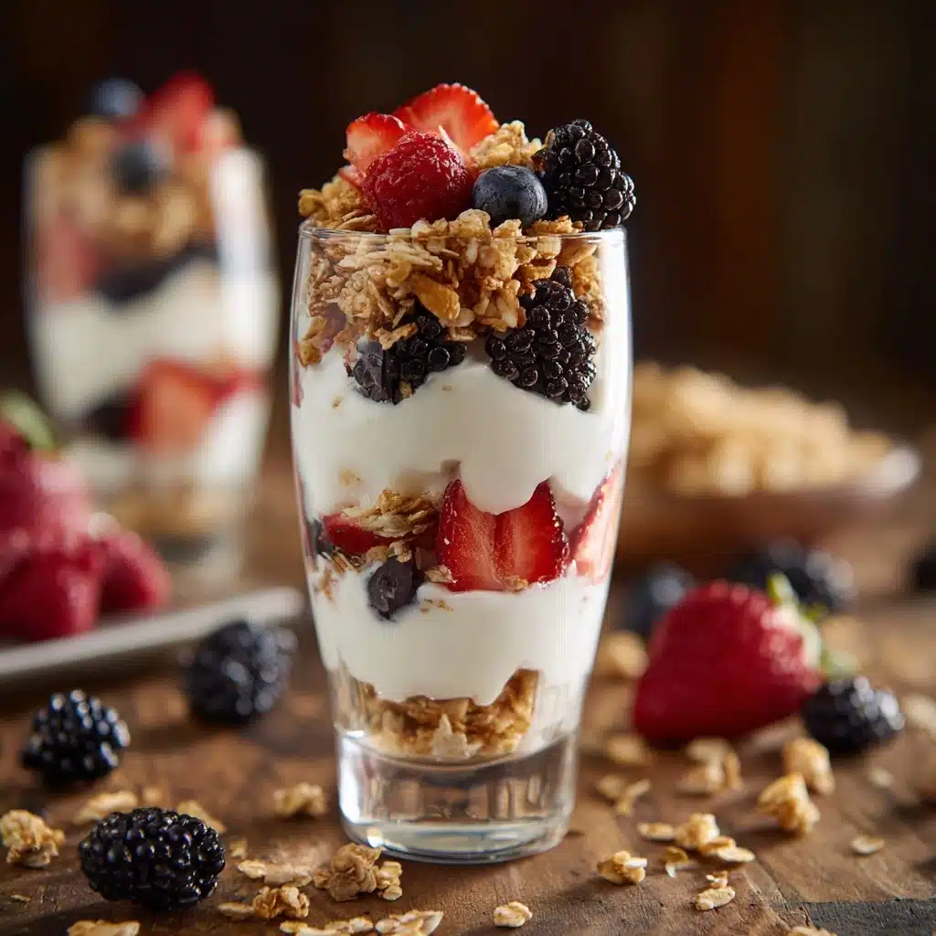 Berry Parfait with Yogurt and Granola Recipe - Recipe Image