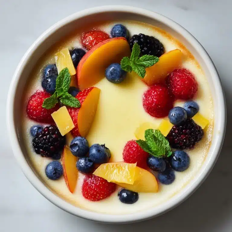 Vanilla Pudding with Fresh Fruit Recipe