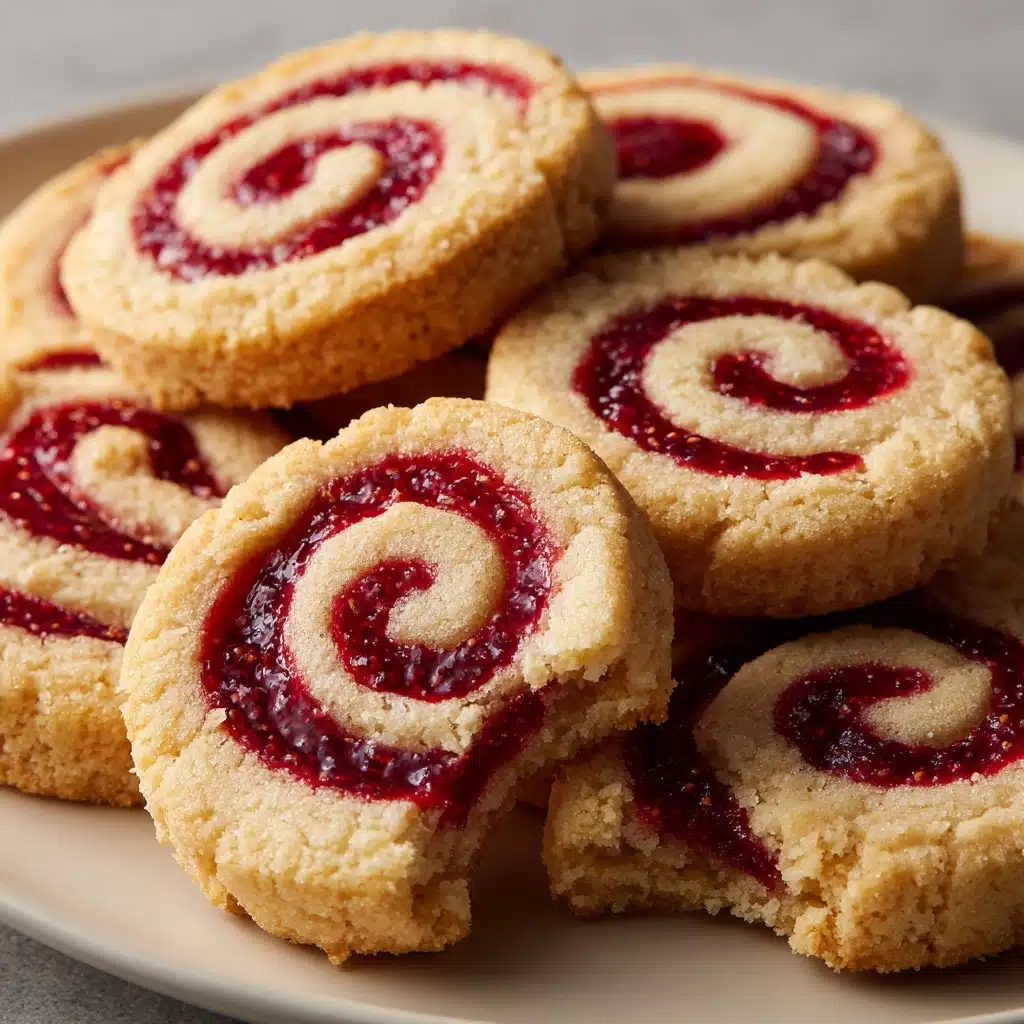 Raspberry Swirl Shortbread Cookies Recipe - Recipe Image