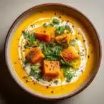 Spicy Butternut Squash Sweet Potato Soup Recipe