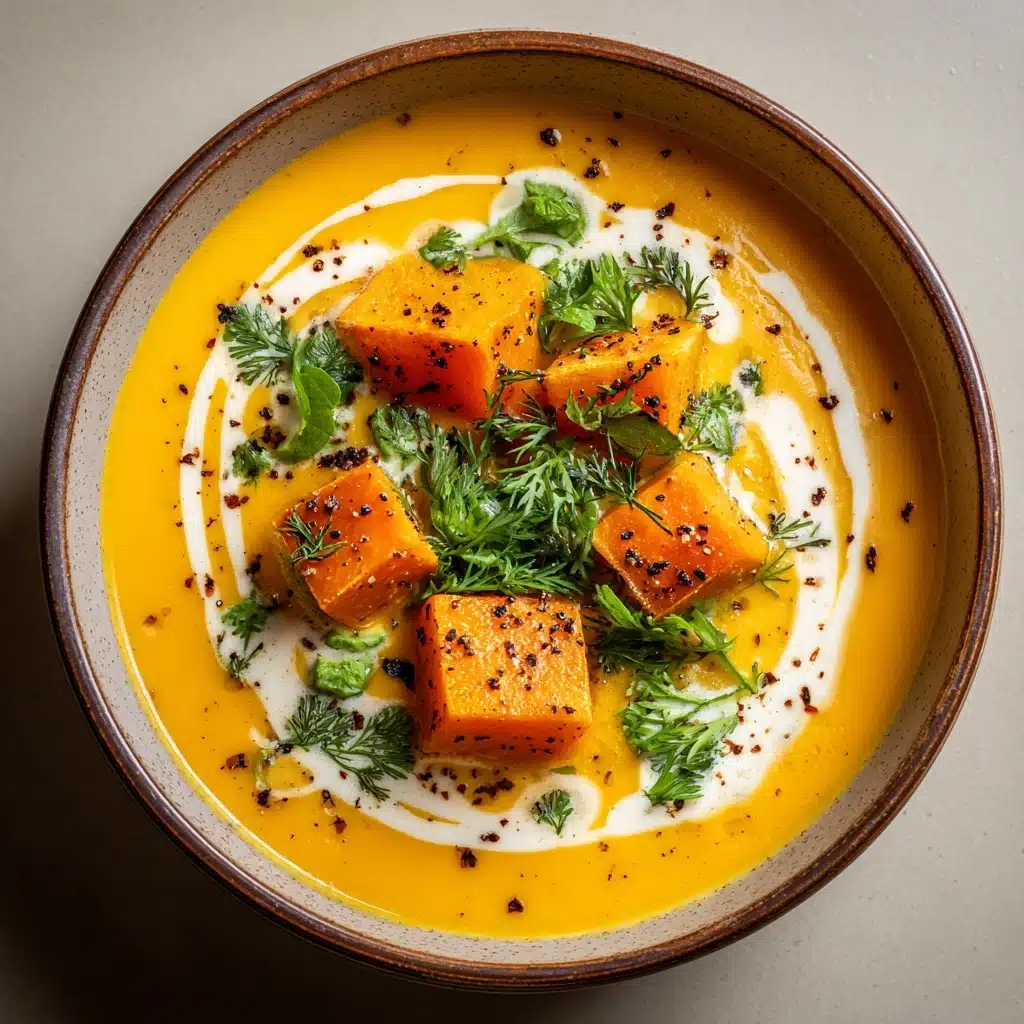 Spicy Butternut Squash Sweet Potato Soup Recipe