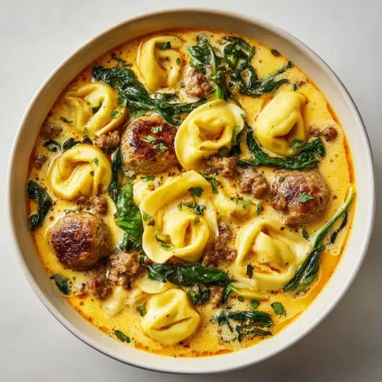 Sausage Tortellini Soup with Spinach Recipe