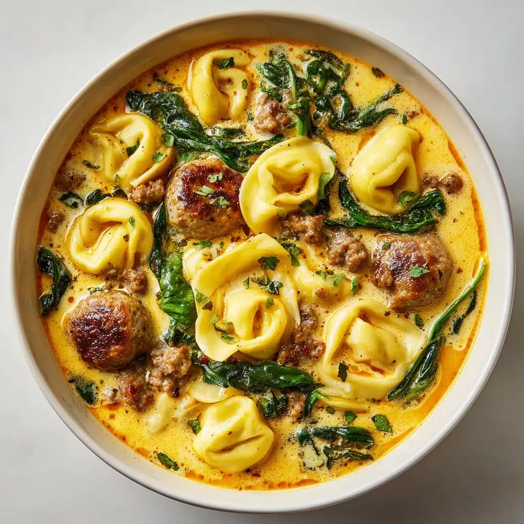 Sausage Tortellini Soup with Spinach Recipe