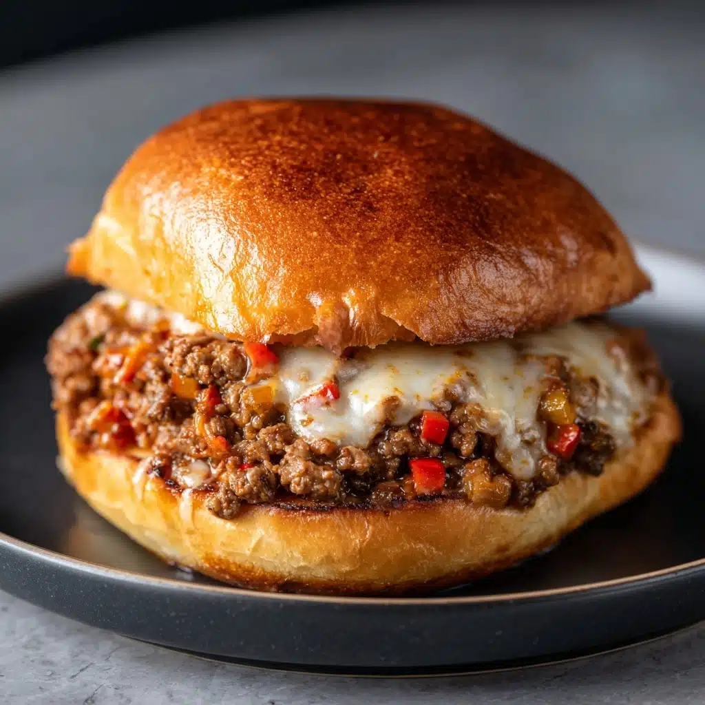 Philly Cheese Steak Sloppy Joes Recipe - Recipe Image