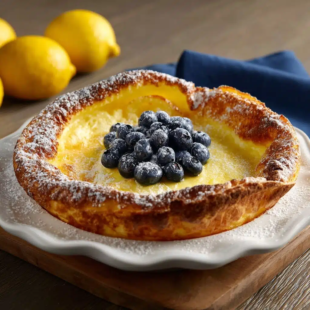 Lemon Curd and Blueberry Dutch Baby Recipe - Recipe Image