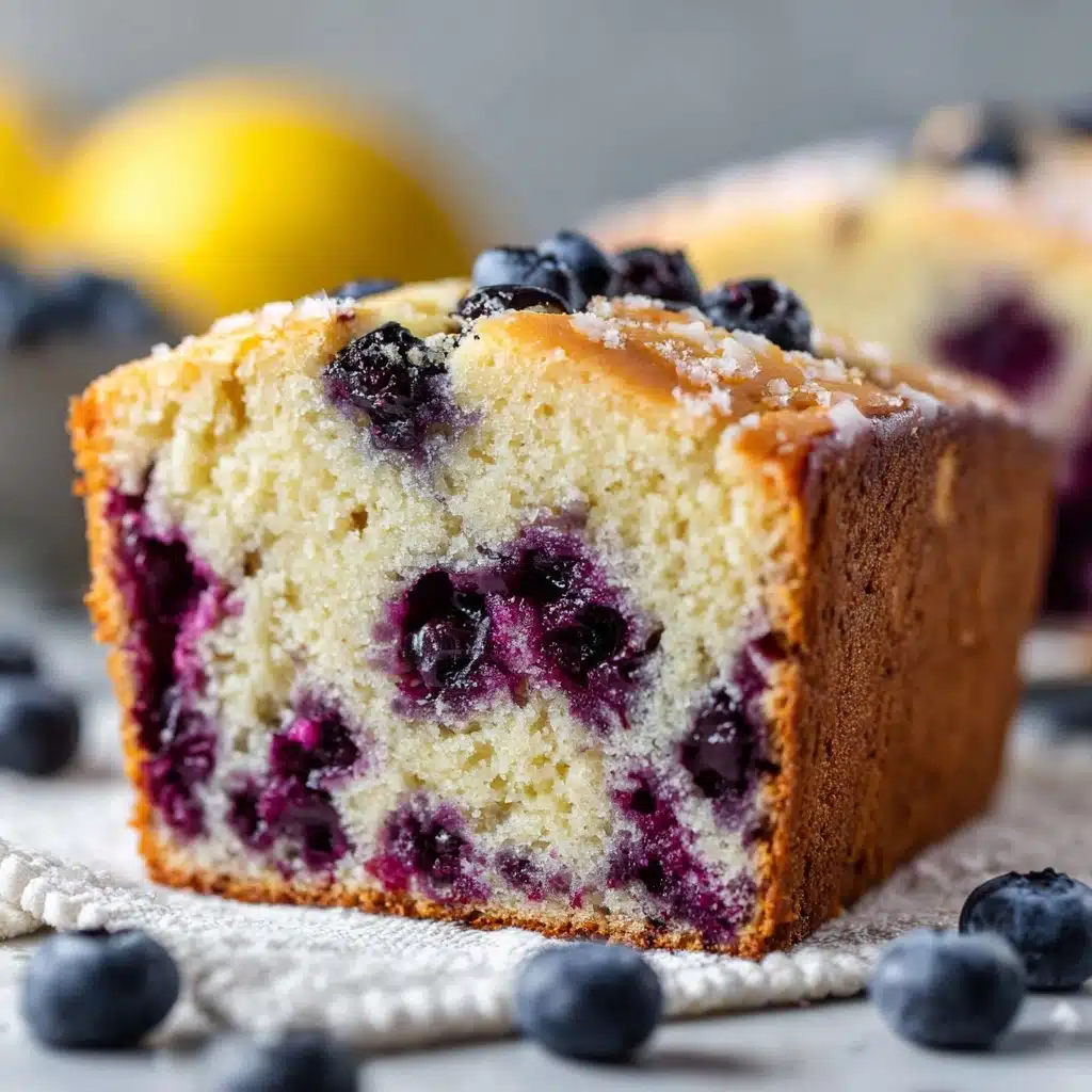 Lemon Blueberry Cream Cheese Sourdough Bread Recipe - Recipe Image