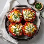 Delicious Buffalo Chicken Stuffed Peppers Recipe