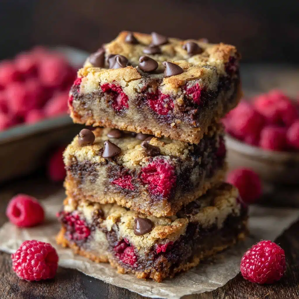 Raspberry and Chocolate Chip Cookie Bars Recipe - Recipe Image