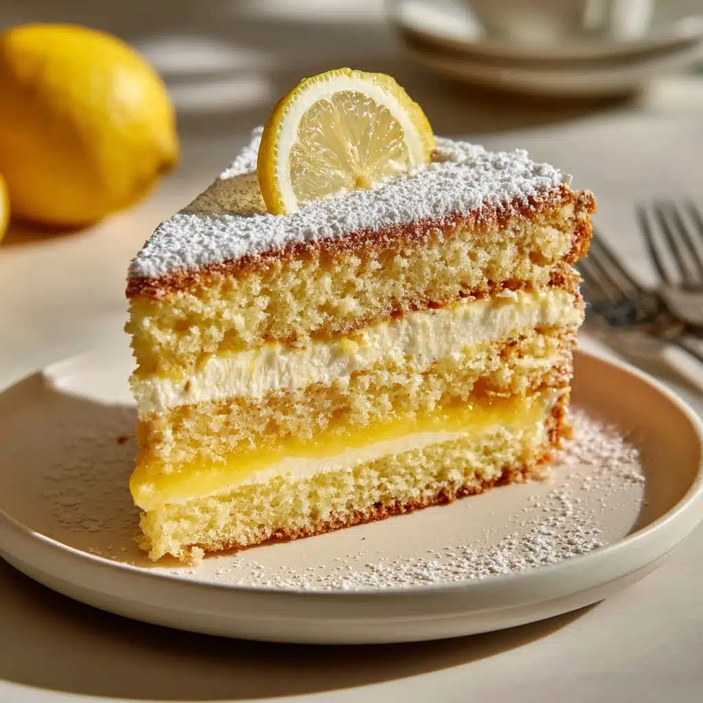 Easy Lemon Custard Cake Recipe - Recipe Image