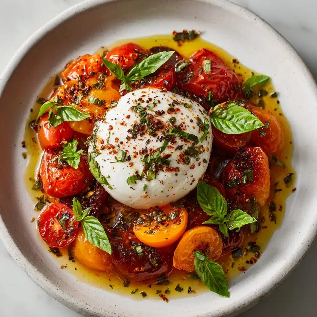 Burrata & Oven Roasted Tomato Salad Recipe - Recipe Image