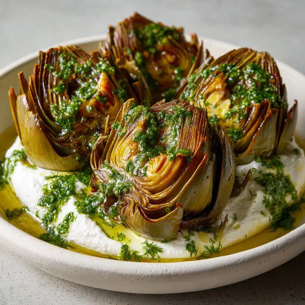 Artichokes on Whipped Ricotta Recipe - Recipe Image