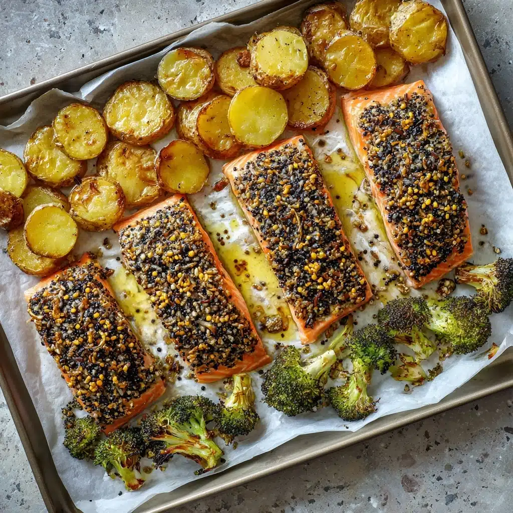 Everything Bagel Sheet Pan Salmon Recipe
