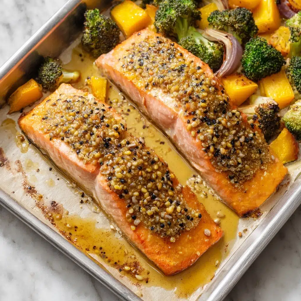 Everything Bagel Sheet Pan Salmon Recipe - Recipe Image